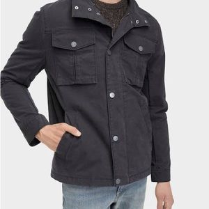 UGG COHEN WAXED COTTON JACKET -OFF BLACK - SIZE M -NWT